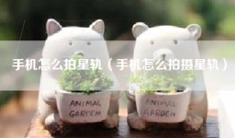 手机怎么拍星轨（手机怎么拍摄星轨）