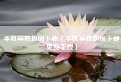 手机导航地图下载（手机导航地图下载免费下载）