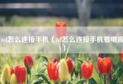 tcl怎么连接手机（tcl怎么连接手机看电视）