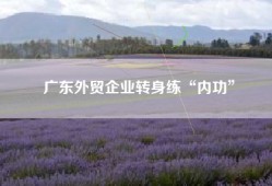 广东外贸企业转身练“内功”