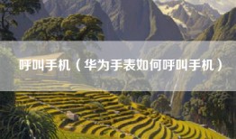 呼叫手机（华为手表如何呼叫手机）