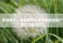 信创潮下，没有搜索引擎数据库的国产替代岂能安枕？