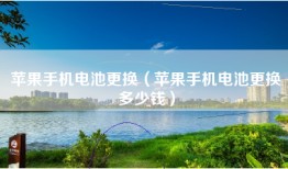 苹果手机电池更换（苹果手机电池更换多少钱）