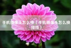 手机摄像头怎么换（手机摄像头怎么换排线）