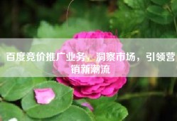 百度竞价推广业务，洞察市场，引领营销新潮流