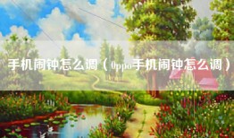 手机闹钟怎么调（0ppo手机闹钟怎么调）