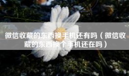 微信收藏的东西换手机还有吗（微信收藏的东西换个手机还在吗）