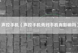 声控手机（声控手机壳对手机有影响吗）