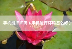 手机能摔坏吗（手机能摔坏吗怎么修）