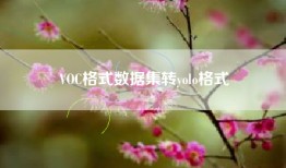 VOC格式数据集转yolo格式