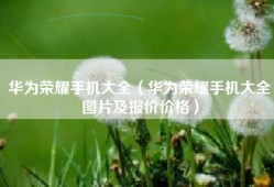 华为荣耀手机大全（华为荣耀手机大全图片及报价价格）
