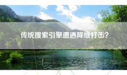 传统搜索引擎遭遇降维打击？