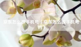 京东怎么改手机号（京东怎么改手机号码）