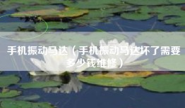 手机振动马达（手机振动马达坏了需要多少钱维修）