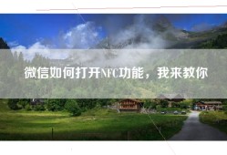 微信如何打开NFC功能，我来教你