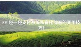 NFC碰一碰支付系统私有化部署的实用技巧！