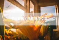 手机宣传（手机宣传文案）