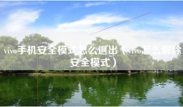 vivo手机安全模式怎么退出（vivo怎么解除安全模式）