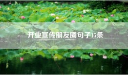 开业宣传朋友圈句子15条