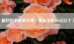 最好的手机多少钱（便宜手机100元以下）