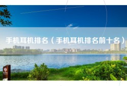 手机耳机排名（手机耳机排名前十名）