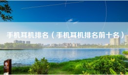 手机耳机排名（手机耳机排名前十名）