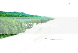 ESO的含义是什么？