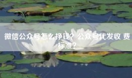 微信公众号怎么挣钱？公众号代发收 费标准？