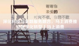 深化科技与金融服务融合，马上消费推动数字化转型丨马上消费