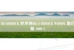 BEARBRICK 积木熊BE@RBRICK WOODY 黑白版 1000％