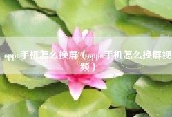 oppo手机怎么换屏（oppo手机怎么换屏视频）