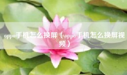 oppo手机怎么换屏（oppo手机怎么换屏视频）
