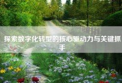 探索数字化转型的核心驱动力与关键抓手