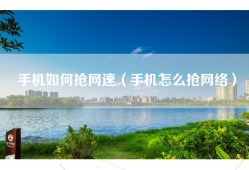 手机如何抢网速（手机怎么抢网络）