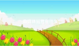 自媒体运营是什么