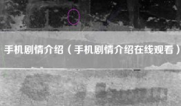手机剧情介绍（手机剧情介绍在线观看）