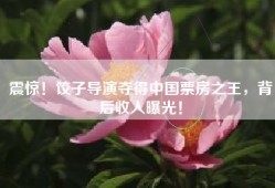 震惊！饺子导演夺得中国票房之王，背后收入曝光！