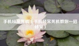 手机经常死机（手机经常死机教你一招修复）