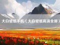 大白壁纸手机（大白壁纸高清全屏）