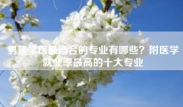 男孩学医最适合的专业有哪些？附医学就业率最高的十大专业