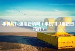 手机可以连接音响吗（手机可以连接音箱吗）