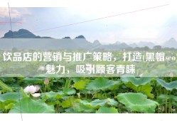 饮品店的营销与推广策略，打造(黑帽seo)魅力，吸引顾客青睐