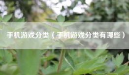 手机游戏分类（手机游戏分类有哪些）