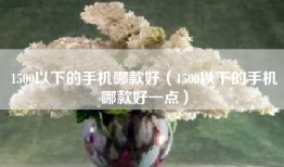 1500以下的手机哪款好（1500以下的手机哪款好一点）
