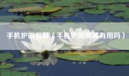 手机护眼屏幕（手机护眼屏幕有用吗）