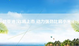 比亚迪汉L将上市 动力强劲比肩小米SU7！