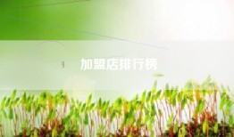 加盟店排行榜