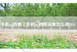 手机qq透明（手机qq透明头像怎么弄2018）
