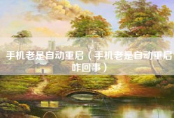 手机老是自动重启（手机老是自动重启咋回事）