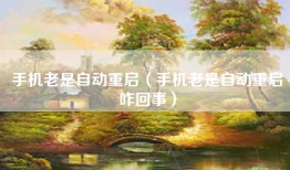 手机老是自动重启（手机老是自动重启咋回事）